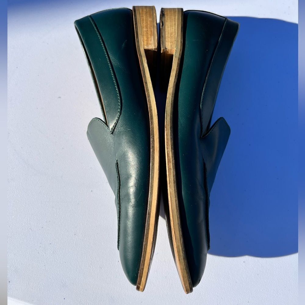 Everlane The Modern Loafer Pointed Toe Shoe Size 9 Ivy Green - Picture 3 of 12